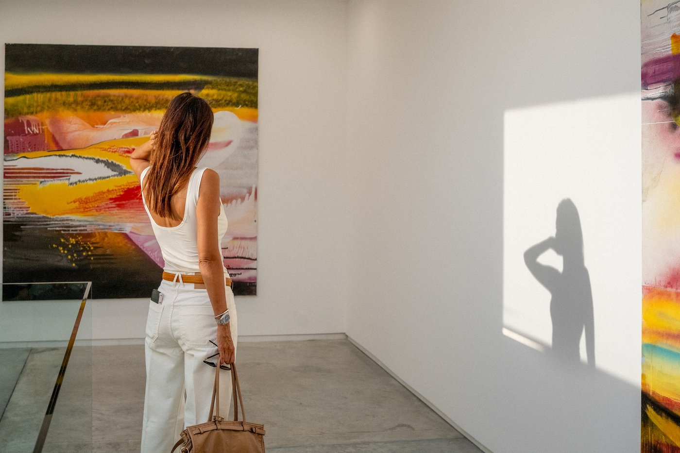 Framing Shadow, Porto, 2026, gallery, afternoon light